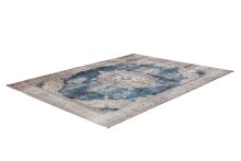 Teppich >Vintage< in Creme / Blau, 100% Modacryl - 200x140cm (LxB)