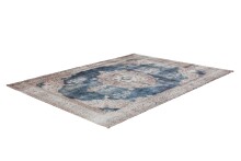 Teppich >Vintage< in Creme / Blau, 100% Modacryl - 290x200cm (LxB)