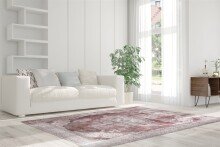 Teppich >Vintage< in Elfenbein, 100% Modacryl - 290x200cm (LxB)