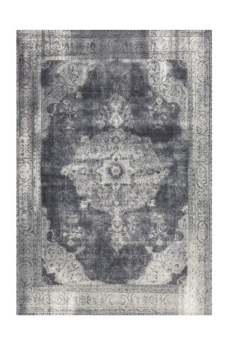 Teppich >Vintage< in Grau, 100% Modacryl - 290x200cm (LxB)