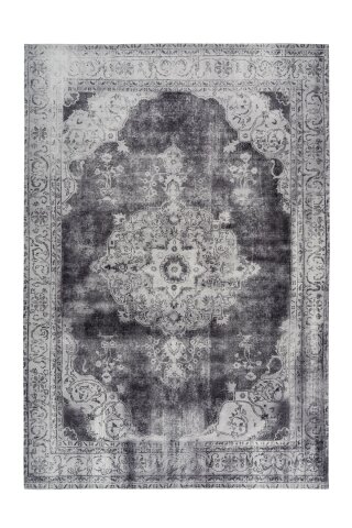 Teppich >Vintage< in Hellgrau, 100% Modacryl - 200x140cm (LxB)