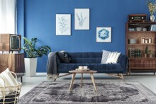 Teppich >Vintage< in Hellgrau, 100% Modacryl - 230x160cm (LxB)