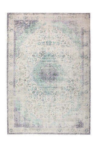 Teppich >Vintage< in Elfenbein / Mint, 100% Modacryl - 290x200cm (LxB)