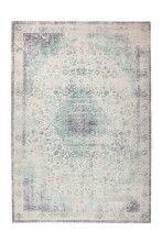 Teppich >Vintage< in Elfenbein / Mint, 100%...