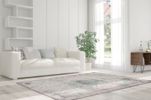 Teppich >Vintage< in Elfenbein / Mint, 100% Modacryl - 290x200cm (LxB)