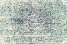 Teppich >Vintage< in Elfenbein / Mint, 100% Modacryl - 290x200cm (LxB)