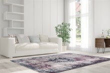 Teppich >Vintage< in Anthrazit, 100% Modacryl - 200x140cm (LxB)