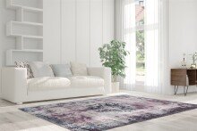 Teppich >Vintage< in Anthrazit, 100% Modacryl - 200x140cm (LxB)