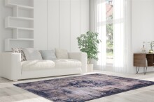 Teppich >Vintage< in Blau, 100% Modacryl - 290x200cm (LxB)