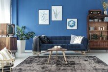 Teppich >Vintage< in Grau, 100% Modacryl -...