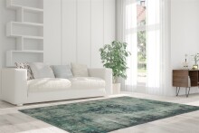 Teppich >Vintage< in Grün, 100% Modacryl - 200x140cm (LxB)