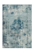 Teppich >Vintage< in Petrol, 100% Modacryl -...