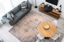 Teppich >Vintage< in Blau, 100% Modacryl - 200x140cm (LxB)