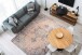 Teppich >Vintage< in Blau, 100% Modacryl - 290x200cm (LxB)
