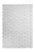 Teppich >Vivica< in Weiß / Anthrazit, 100% Polyester - 150x80cm (LxB)
