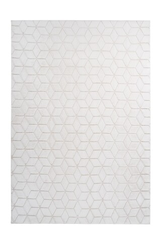 Teppich >Vivica< in Weiß / Creme, 100% Polyester - 160x120cm (LxB)