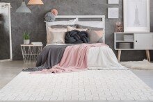 Teppich >Vivica< in Weiß / Creme, 100%...