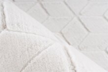 Teppich >Vivica< in Weiß / Creme, 100% Polyester - 150x80cm (LxB)