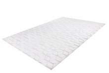 Teppich >Vivica< in Weiß / Rosé, 100% Polyester - 150x80cm (LxB)