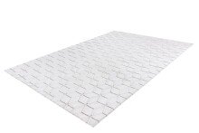 Teppich >Vivica< in Weiß / Taupe, 100% Polyester - 160x120cm (LxB)