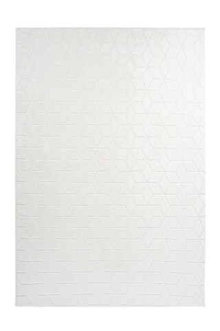 Teppich >Vivica< in Weiß, 100% Polyester - 150x80cm (LxB)