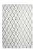 Teppich >Vivica< in Weiß / Anthrazit, 100% Polyester - 230x160cm (LxB)