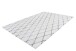 Teppich >Vivica< in Weiß / Anthrazit, 100% Polyester - 150x80cm (LxB)