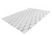 Teppich >Vivica< in Weiß / Anthrazit, 100% Polyester - 150x80cm (LxB)