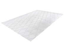 Teppich >Vivica< in Weiß / Graublau, 100% Polyester - 230x160cm (LxB)