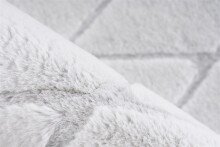 Teppich >Vivica< in Weiß / Graublau, 100% Polyester - 230x160cm (LxB)