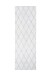 Teppich >Vivica< in Weiß / Graublau, 100% Polyester - 250x80cm (LxB)
