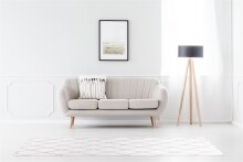 Teppich >Vivica< in Weiß / Rosé, 100% Polyester - 250x80cm (LxB)