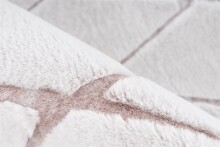 Teppich >Vivica< in Weiß / Rosé, 100% Polyester - 250x80cm (LxB)