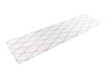 Teppich >Vivica< in Weiß / Rosé, 100% Polyester - 250x80cm (LxB)