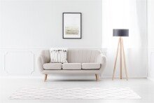 Teppich >Vivica< in Weiß / Rosé, 100% Polyester - 250x80cm (LxB)