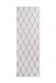 Teppich >Vivica< in Weiß / Rosé, 100% Polyester - 250x80cm (LxB)