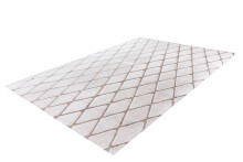 Teppich >Vivica< in Weiß / Taupe, 100% Polyester - 230x160cm (LxB)