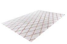 Teppich >Vivica< in Weiß / Taupe, 100% Polyester - 230x160cm (LxB)