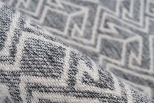 Teppich >Yoga< in Grau / Creme, 100% Polyester - 230x160cm (LxB)