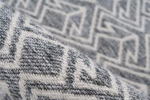 Teppich >Yoga< in Grau / Creme, 100% Polyester - 290x200cm (LxB)
