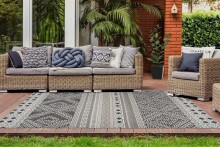 Teppich >Yoga< in Taupe / Creme, 100% Polyester - 170x120cm (LxB)