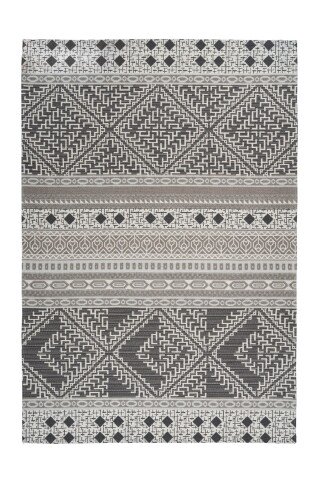 Teppich >Yoga< in Taupe / Creme, 100% Polyester - 230x160cm (LxB)