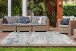 Teppich >Yoga< in Dunkelblau / Elfenbein, 100% Polyester - 290x200cm (LxB)