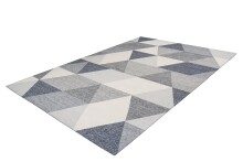 Teppich >Yoga< in Grau / Creme, 100% Polyester - 170x120cm (LxB)