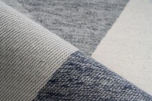 Teppich >Yoga< in Grau / Creme, 100% Polyester - 170x120cm (LxB)