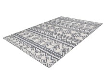 Teppich >Yoga< in Anthrazit / Elfenbein, 100% Polyester - 290x200cm (LxB)
