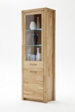 Wohnwand >Fenja< (4-teilig) in Kernbuche massiv - 309x203x46 (BxHxT)