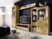 Wohnwand >Fenja< (4-teilig) in Kernbuche massiv - 309x203x46 (BxHxT)