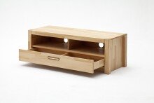 Wohnwand >Fenja< (3-teilig) in Kernbuche massiv - 243x175x46 (BxHxT)