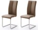 Esszimmerstuhl >Miafle III< (4er Set) in Cappuccino - 42x104x61 (BxHxT)